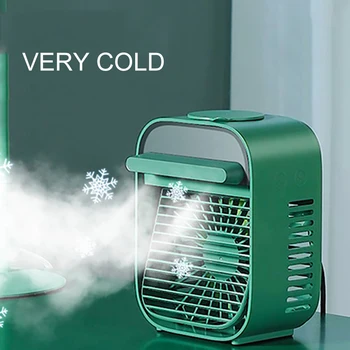 

Humidification Fan Portable Air Conditioning Multi-Function Cooling Fan Office Home USB Desktop Air Cooler With Water Tank
