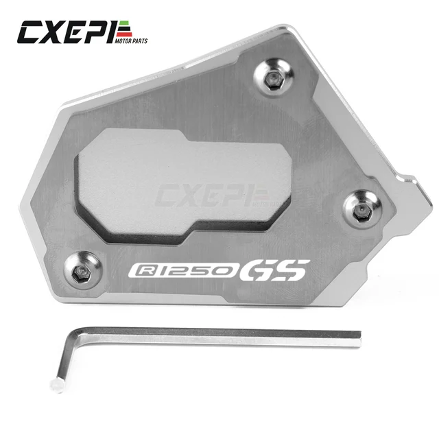 For BMW R1250 GS R 1250 GSA R 1250GS HP Motorcycle CNC Side Stand Enlarge Extension Kickstand R1250GS Accessories Motorbike all silver