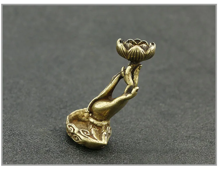 Pure Copper Buddha Hand Lotus (1)