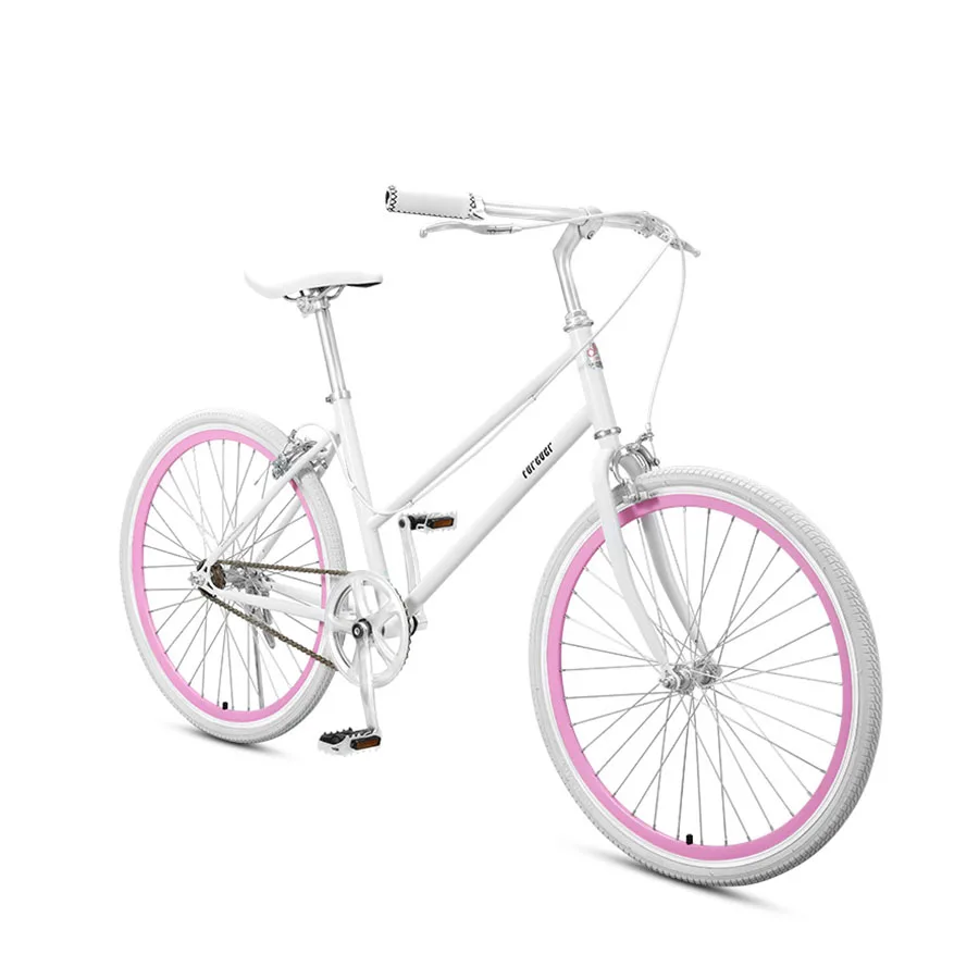 lady commuter bike 24 inches bike Commuter bicycle single speed vintage Bike inlcude basket Cruiser frame