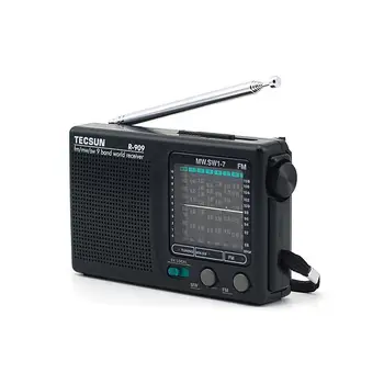 

Newly Tecsun R-909 R909 Radio FM / MW / SW 9 Band Word Receiver Radio Stereo tecsun radio radio convenient R909 Portable T1C8