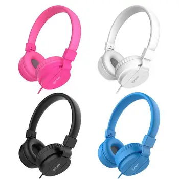 

Wired Children Head-mounted Mobile Phone Music Headphone Headset for Laptop