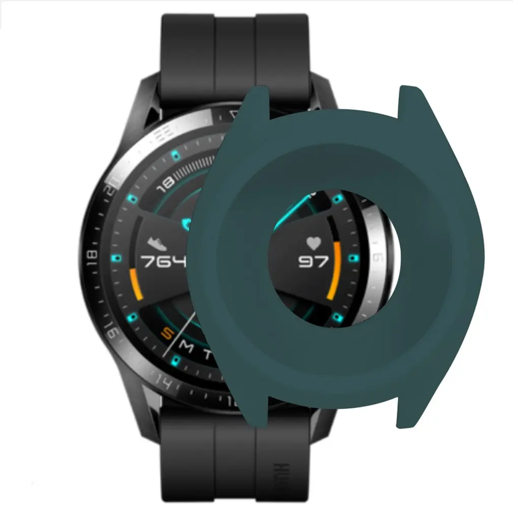 Soft TPU Silicone Case Cover For Huawei Watch GT 2 GT Smart Bracelet Protective Frame Shell For GT2 Wristband Protector Sleeve