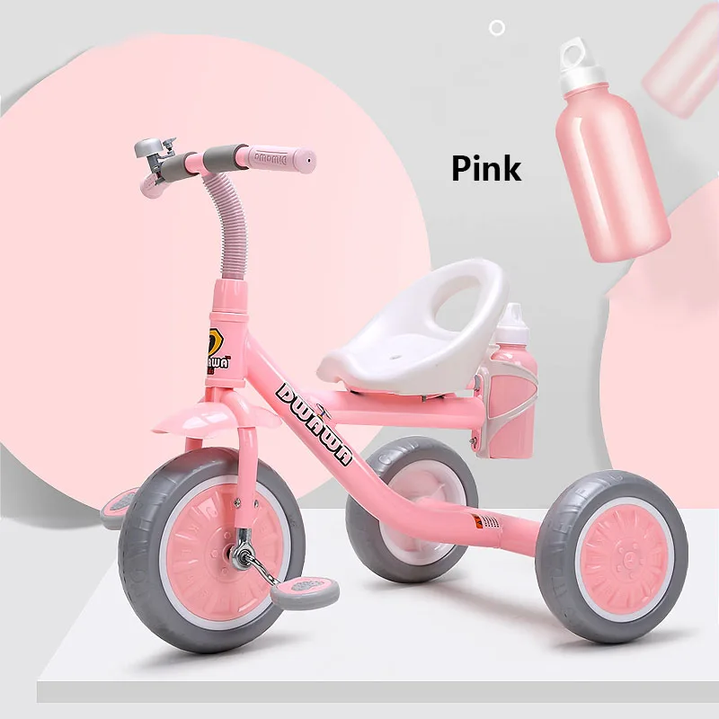 Детский Блестящий трехколесный велосипед, детский велосипед, ходунки, высокое качество, три колеса, для детей от 2 до 6 лет, подарок для детских игрушек, балансировочный автомобиль - Цвет: 1