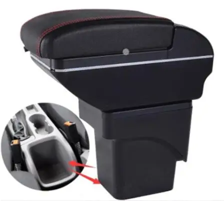 

Centre Console Storage Box For Ford Focus 2 Mk2 2005-2011 Armrest Arm Rest Rotatable