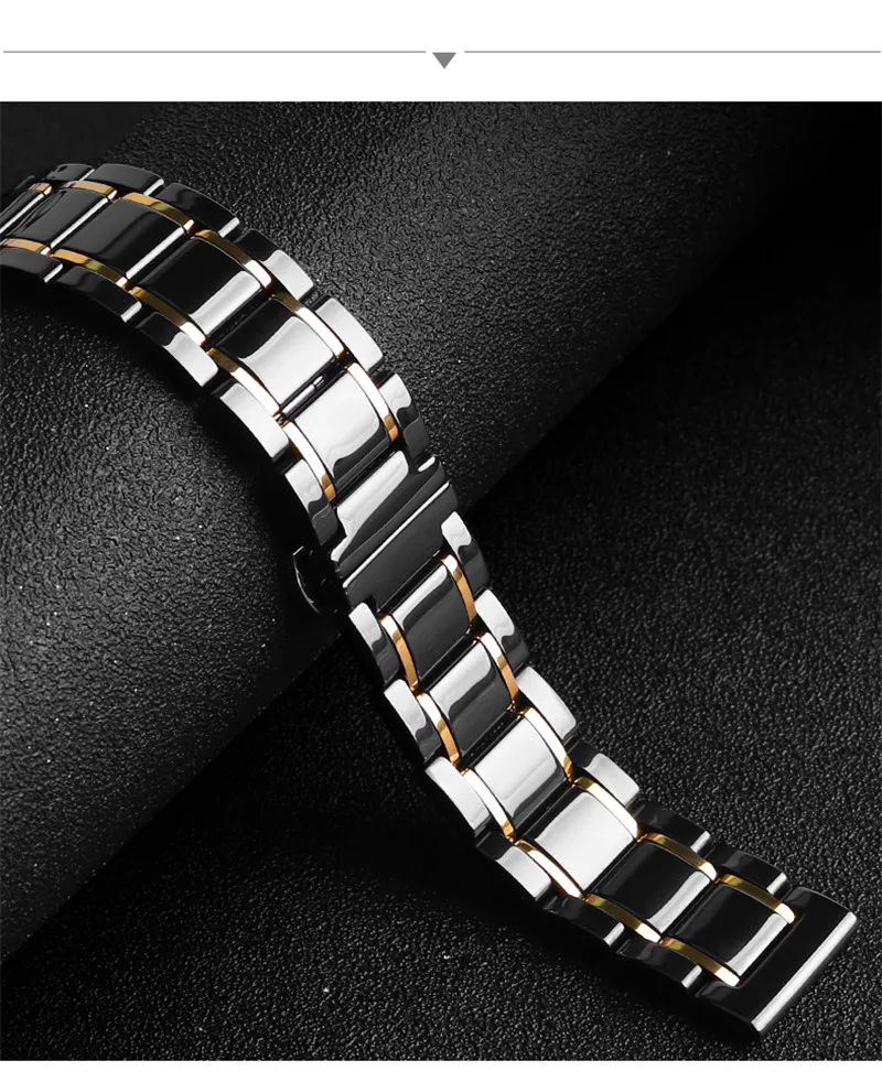 2 1 38mm 42mm cerâmica com pulseira de aço inoxidável