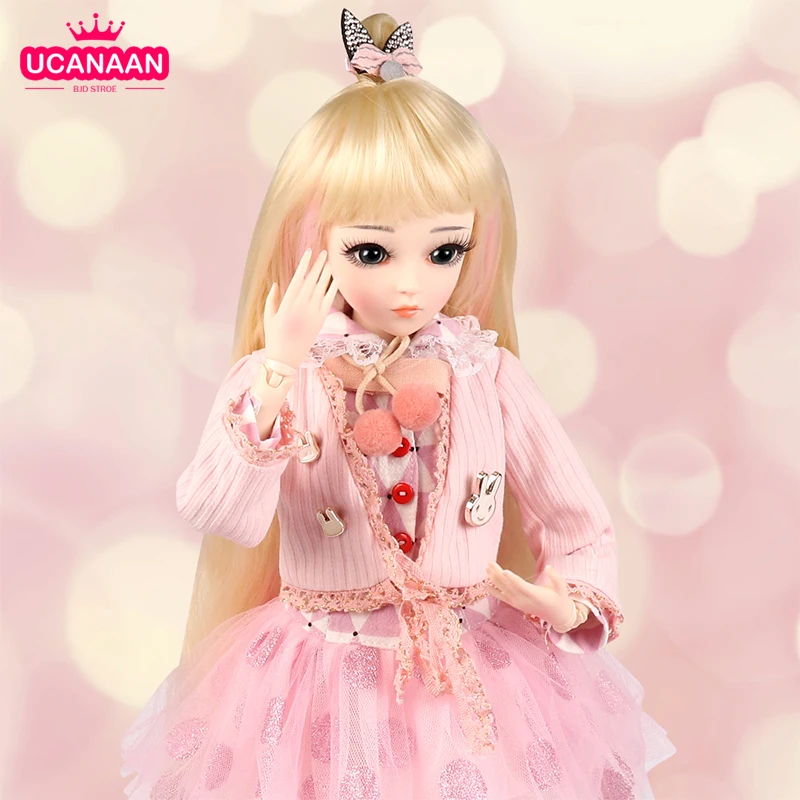 60 см 1/3 BJD кукла принцессы девочки куклы SD 18 шарнирные с полной одеждой розовая