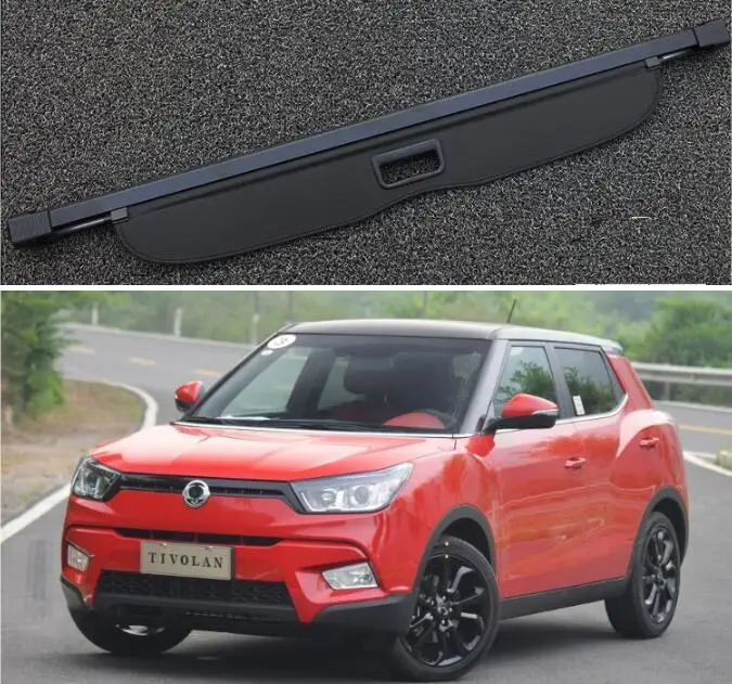 

Car Rear Trunk Security Shield Cargo Screen Shield Shade Cover For Ssangyong Tivolan / Tivoli 2015 2016 2017 2018 2019