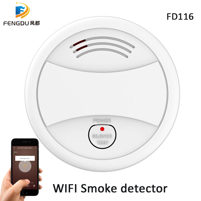 

Wifi Smoke Detector Fire Alarm Tuya APP Control Wireless sensor Protection Fire Smoke Alarm System rookmelder