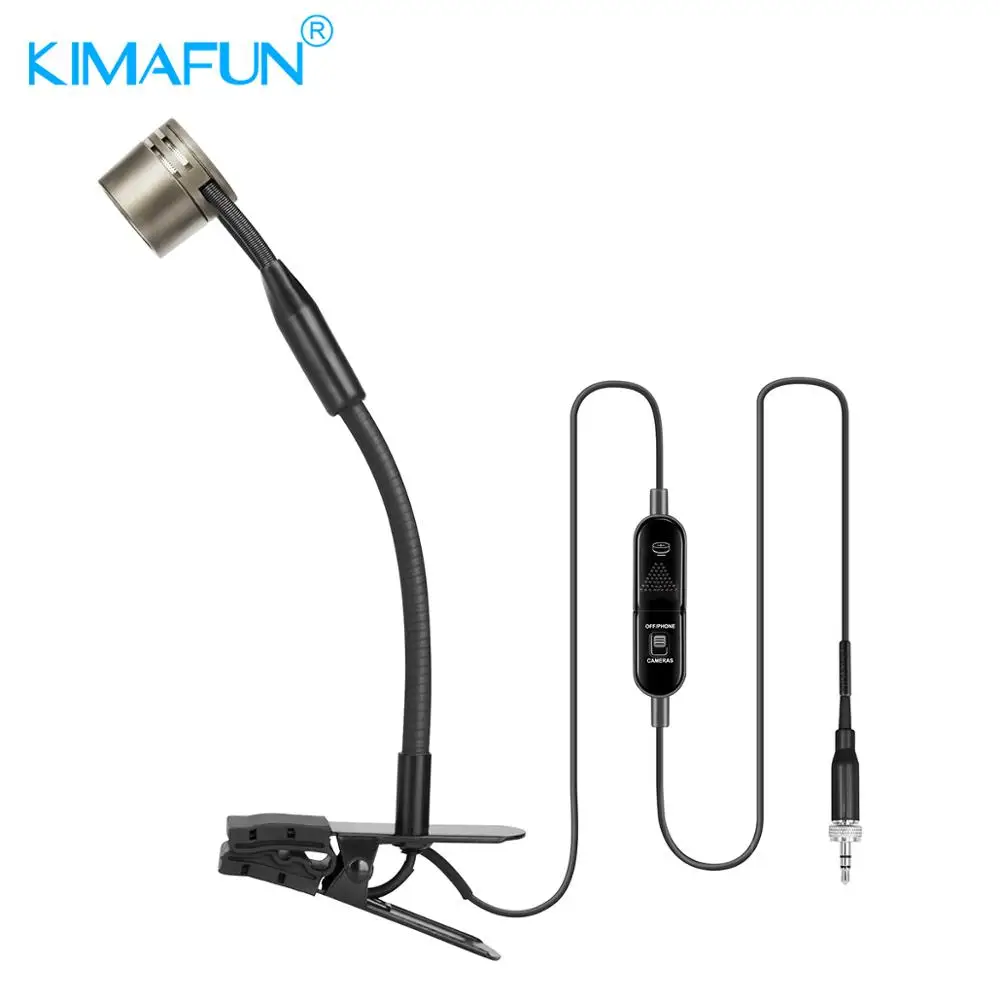 KIMAFUN профессиональный конденсаторный саксофонный микрофон труба sax gooseneck