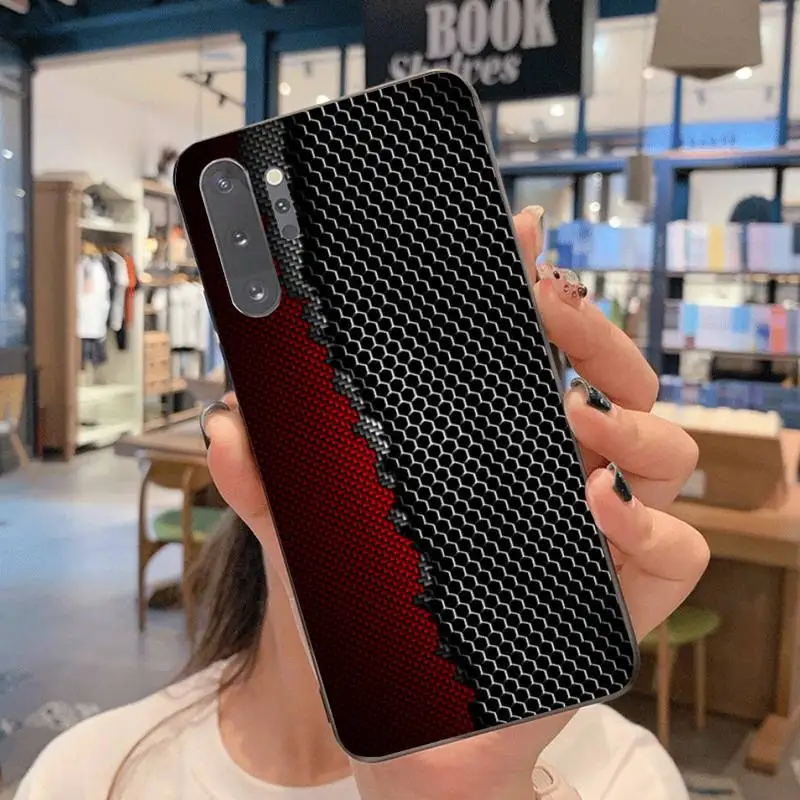 Мягкий чехол для телефона NBDRUICAI из углеродного волокна Samsung Galaxy Note20 ultra 7 8 9 10 Plus lite