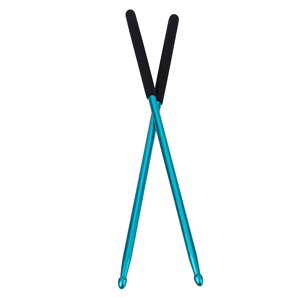 1 пара Jazz Drum Mallets Beaters 5A синие барабанные палочки для барабанщика, 405 мм/17,72 дюйма