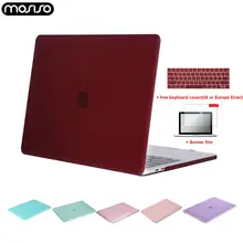 MOSISO ноутбука в виде ракушки чехол для Macbook Pro 13 A1706 A2159 A1708 A1502 Матовый Прозрачный чехол для телефона чехол Mac Air 13 дюймов A1932 A1466
