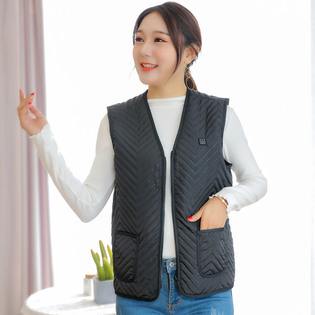 

Men Women Outdoor Camping Practical Skiing USB Charging Autumn Winter Climbing Hiking Adjustable Modes Heated Vest Pain Relief