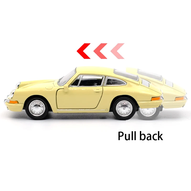 WELLY 1:36 1964 911 ретро автомобиль сплав литье под давлением модель автомобиля игрушка с оттягиваемая назад для детей подарки коллекция игрушка