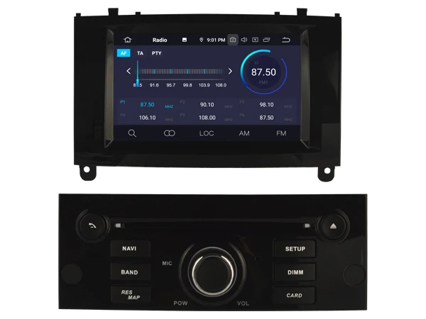 RUISO 4g + 64g 8-Core автомобильный DVD плеер Android 9 0 для PEUGEOT 407 мультимедийный Авто Радио
