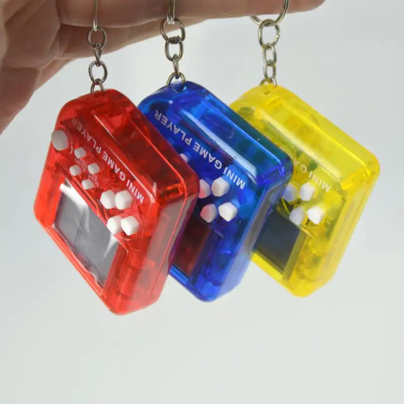 Mini Console Game Machine Children's Handheld Nostalgic Portable Tetris Keychain LCD Toy Backpack Decor | Игрушки и хобби