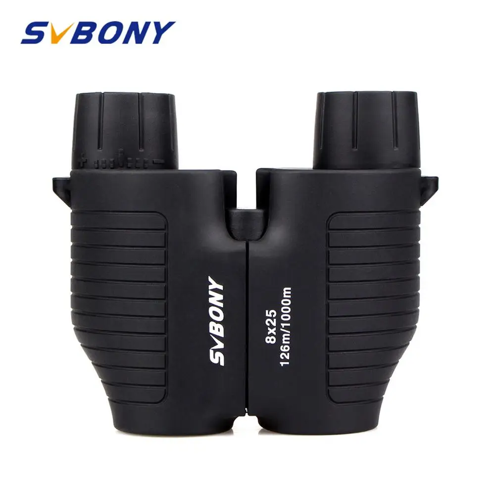 Koop SVBONY 8x25 Verrekijker SV10 Compact Fixed Focus Mini Telescoop Multi coated Porro Prisma Glas Draagbare voor Reizen voor kamperen, wandelen, jagen, schieten, toerisme, het kijken naar de sportwedstrijd en concerten.