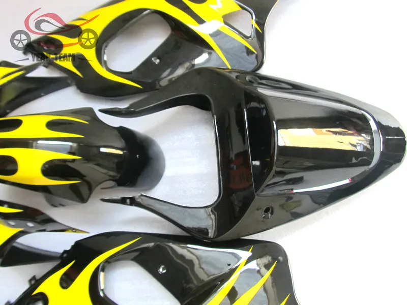 АБС-пластик китайский обтекатели комплект для Suzuki K1 GSXR750 2001 2002 2003 GSXR600 ввиде горшка 01-03 GSXR 600 750 желтый черный мотоцикл обтекатель