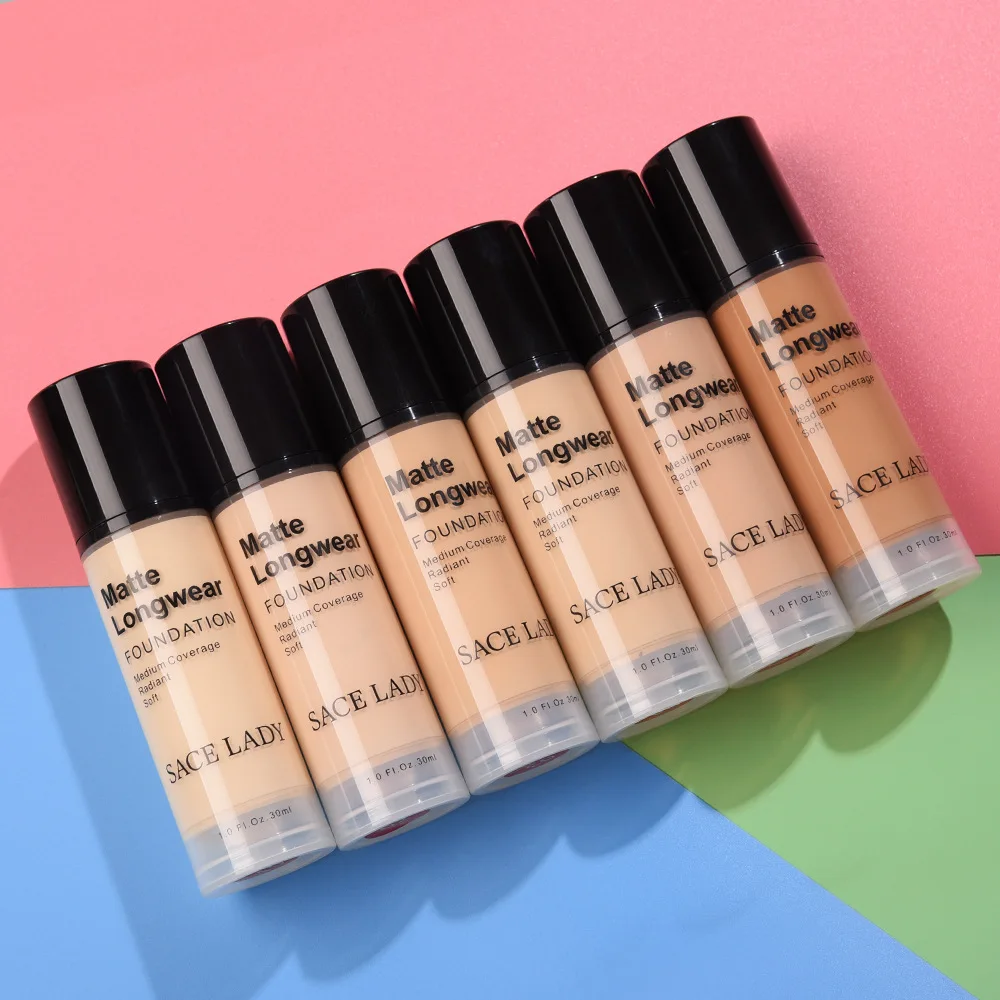 Bright skin light foundation Жидкий тональный крем стойкий макияж эффект SL223 емкость 30 мл Подушка основа для макияжа