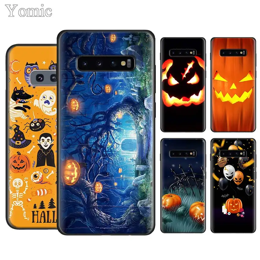 

Halloween Phone Case for Samsung Galaxy S10e S10 S8 S9 Plus S7 Edge Note 10 Plus 9 A50 A70 Soft Housing