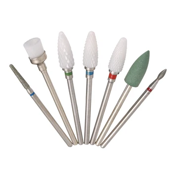

7pcs Nail Drill Bits Set for Pedicure & Manicure Replacement Drill Bits Heads for Electric Nail Drill Handpiece Nail Art