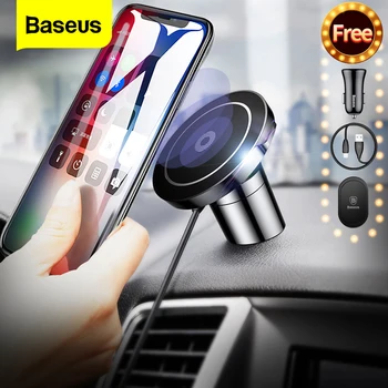

Baseus Magnetic Wireless Charger For iPhone 11 Pro Max X Samsung S9 Note Fast Charging Magnet Car Phone Holder Docking Station