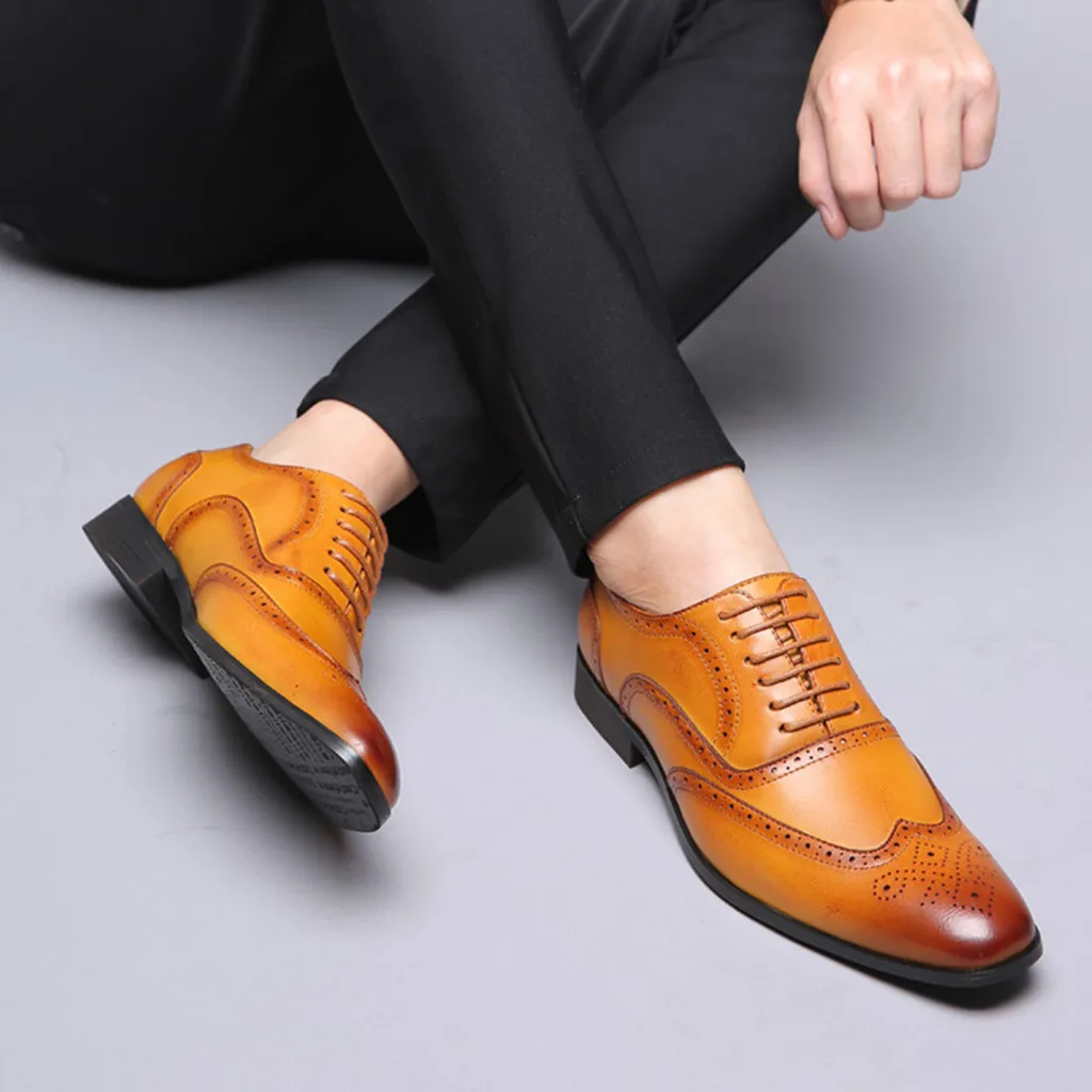 Размеры 38-48; Мужская официальная обувь; офисные дизайнерские Свадебные Роскошные Элегантные Мужские модельные туфли;# SY-R7878