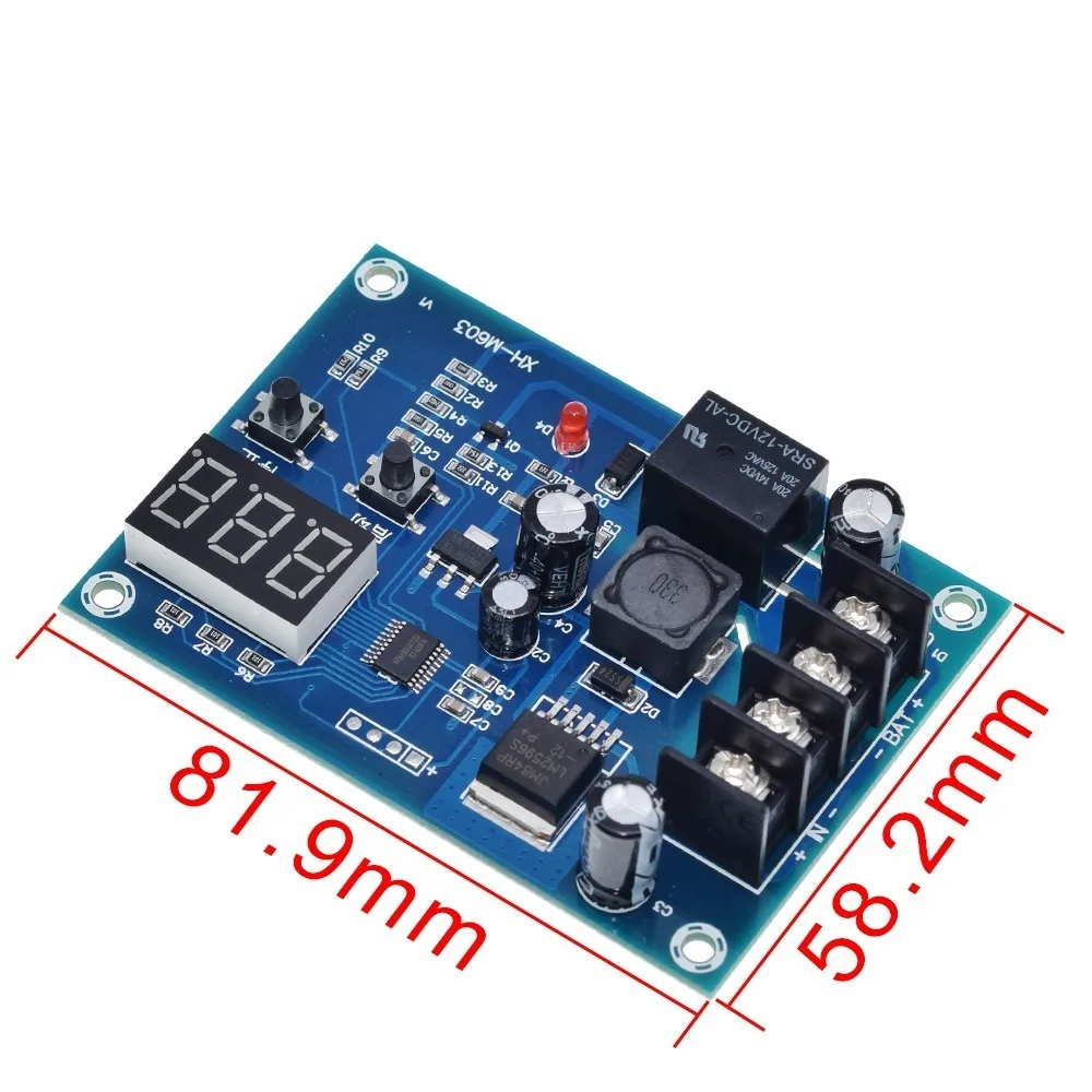 XH-M603 Charging Control Module 12-24V Storage Lithium Battery Charger Control Switch Protection Board With LED Display NEW