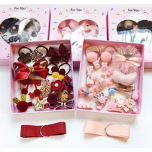 Подарок на день детей; головной убор и заколка для волос для девочек; тканевая повязка для волос; детские заколки; Комплект Резинок; не повреждает