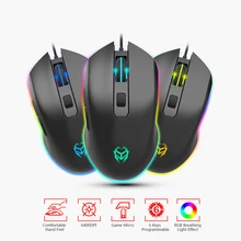 Kingangjia G530 оптическая игровая мышь Esport Регулируемая 6400 dpi светодиодный светильник USB Проводная мышь для Mac ноутбука ПК