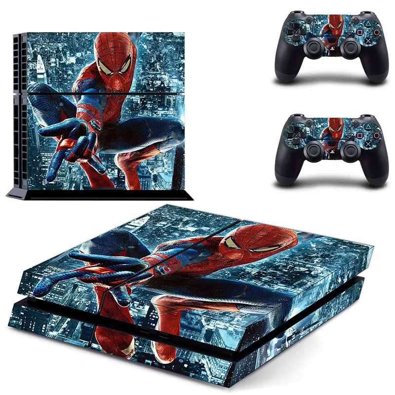 Человек-паук PS4 наклейка s Play station 4 кожа наклейки для playstation 4 PS4 консоль и контроллер Скины Виниловые Spider-man