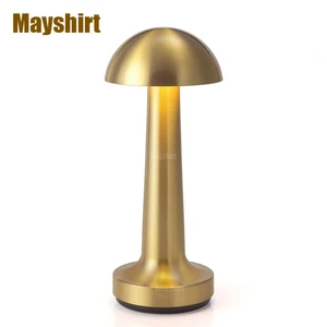 Cordless Bar Table Lamps Modern LED Battery Desk Lamp USB Rechargeable Touch Sensor Portable Table Lamp Bedroom Light Fixtures