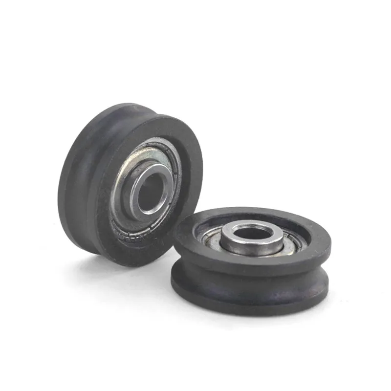 U-Nut Kunststoffbeschichtetes Lager 6 * 26 * 9 mm POM-Schienenführungsrolle Perrin-Rad Nylon-Riemenscheibe Bohrungsgröße 6 mm Durchmesser 26 mm – Detail 3
