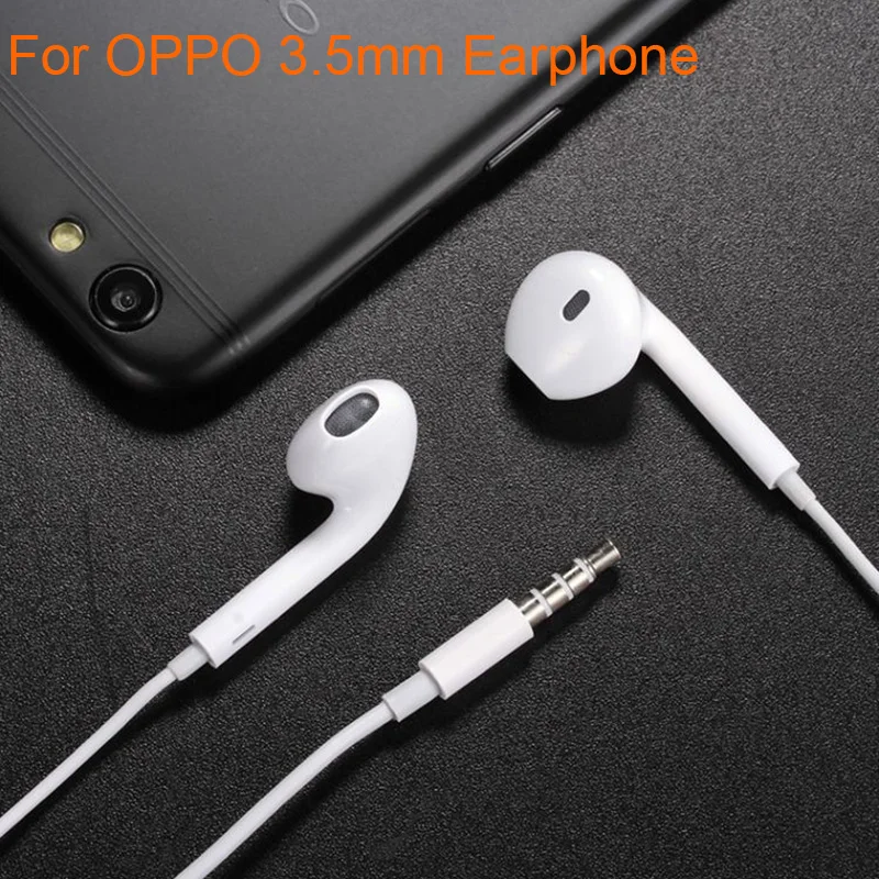 Наушники-вкладыши OPPO 3 5 мм со встроенным микрофоном и проводной гарнитурой
