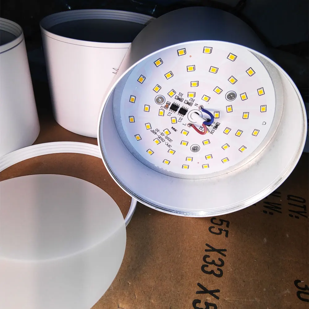 LED Downlight Surface mounted downlights Dimmable Ceiling Cylinder 5W 10W 15W for Bedroom,Living room,study,office,shop,Studio