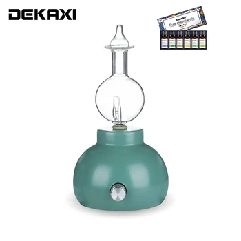 

DEKAXI Ceramic Glass Aromatherapy Multi-color optional Pure Essential Oils Diffuser Air Nebulizer Humidifier For home office