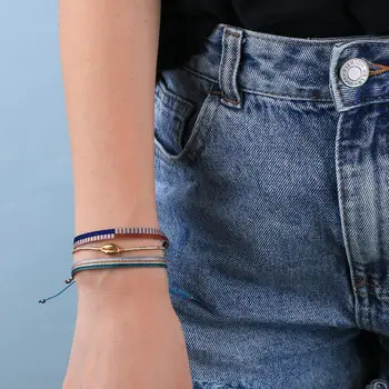 

KELITCH 2020 New Braided Friendship Wrap Bracelets Womens Gold Shell Cowry Strand Bracelets Bohemian Charm Adjustable Bracelets