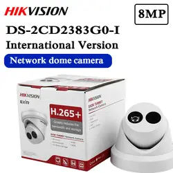 Бесплатная доставка английская версия DS-2CD2383G0-I Замена DS-2CD2385FWD-I 8MP IR фиксированная револьверная сетевая камера Встроенный слот micro SD