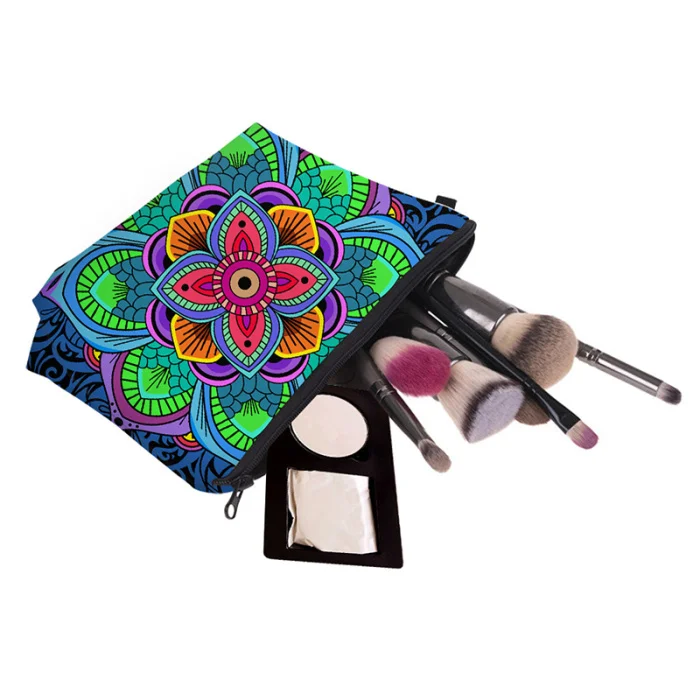 3D печатная Косметичка женская ручная портативная большая емкость Косметическая сумка для хранения-OPK