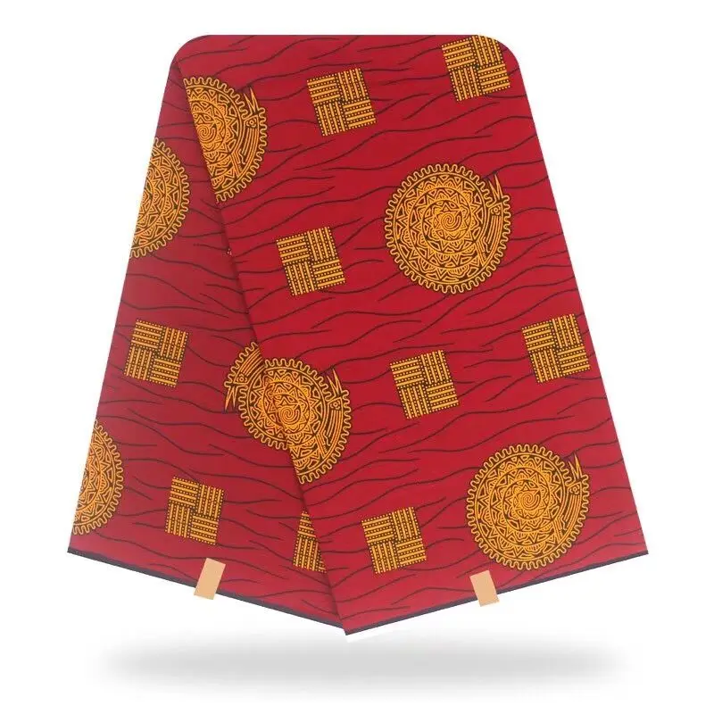 

Nigerian Style Wax Prints Fabric Real Cotton Wax Fabric African Wax Print Fabrics Soft Breathable 6Yard For Clothes,Sewing