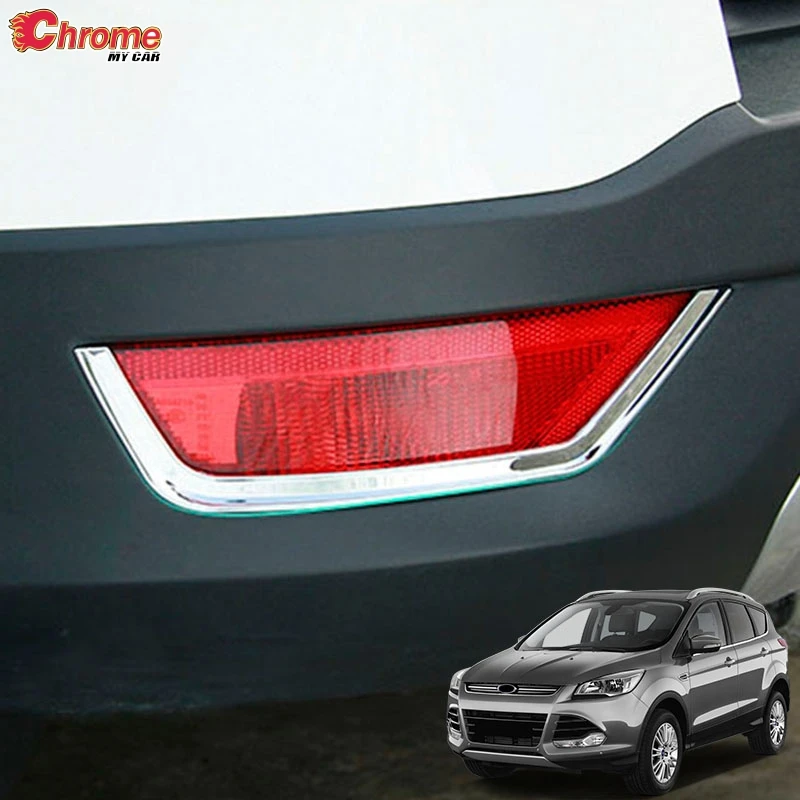 

For Ford Escape Kuga 2 Mk2 2013 2014 2015 2016 2017 2018 2019 Chrome Rear Fog Light Foglight Lamp Cover Trim Molding Decoration