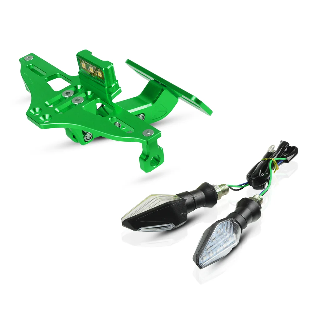 Регулируемый угол Мотоцикла Алюминиевый номерной знак рамка для KAWASAKI NINJA 1000/ZX6R/ZX6RR/ZX9R/ZX10R/ZX12R ZX-6R