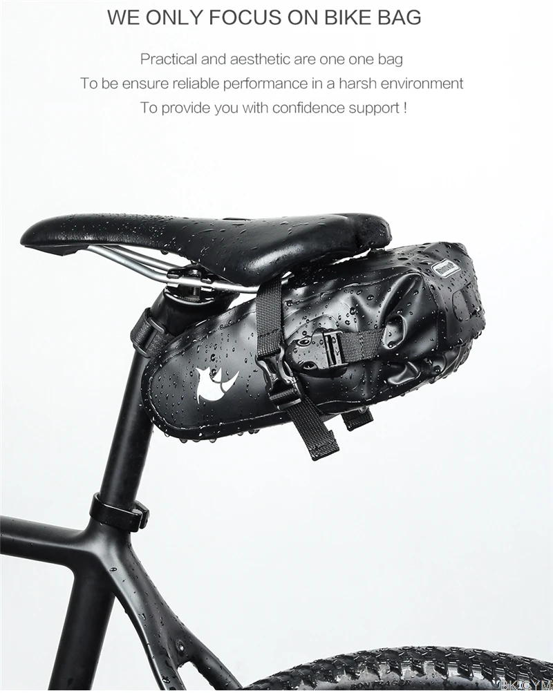 1.2L велосипедная седельная сумка, полностью водонепроницаемая, MTB, Шоссейная, велосипедная, Задняя сумка, сумка для задних сидений, Аксессуары для велосипеда