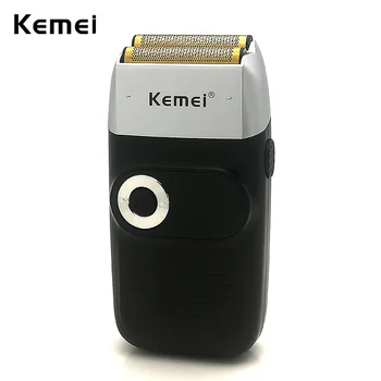 Kemei 2 in 1 Ricaricabile Elettrico Foil Rasoio Portatile Rasoio Cordless Uomo Alternativo Rasoio Barba Trimmer Display LCD 1400mA Del Barbiere