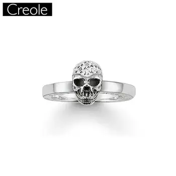 

Rings White Skull 925 Sterling Silver Gift For Women, 2018 Europe Style Heart Eternity Rings Fashion Jewelry Wholesale