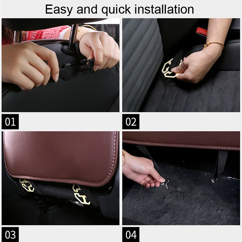 Чехол LUNDA из искусственной кожи с защитой на заднюю панель для автомобильного