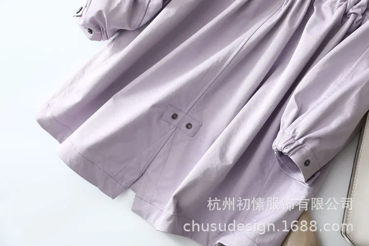 Even Lining Not General! Japan Toray Fabric, Breathable Not Hot! Waterproof Windproof Medium-length Trench Coat