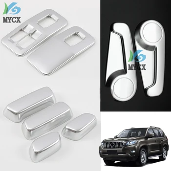 

2018-2019 For Toyota LAND CRUISER PRADO 150 LC150 FJ150 Seat Adjust Switch Button Cover 1/3 Row ABS Chrome Sticker Car-Styling