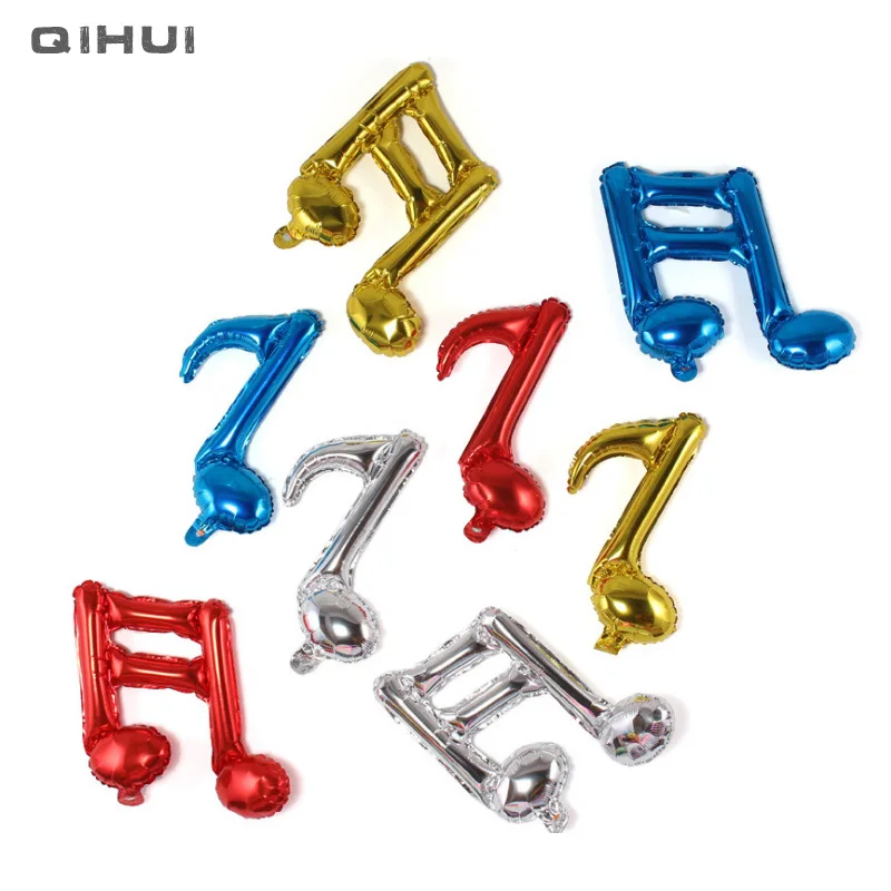 

16-Inch Music Notes Foil Balloon Wedding Birthday Party Decoration Single Music Notes Double Music Notes Aluminum Film Balloon